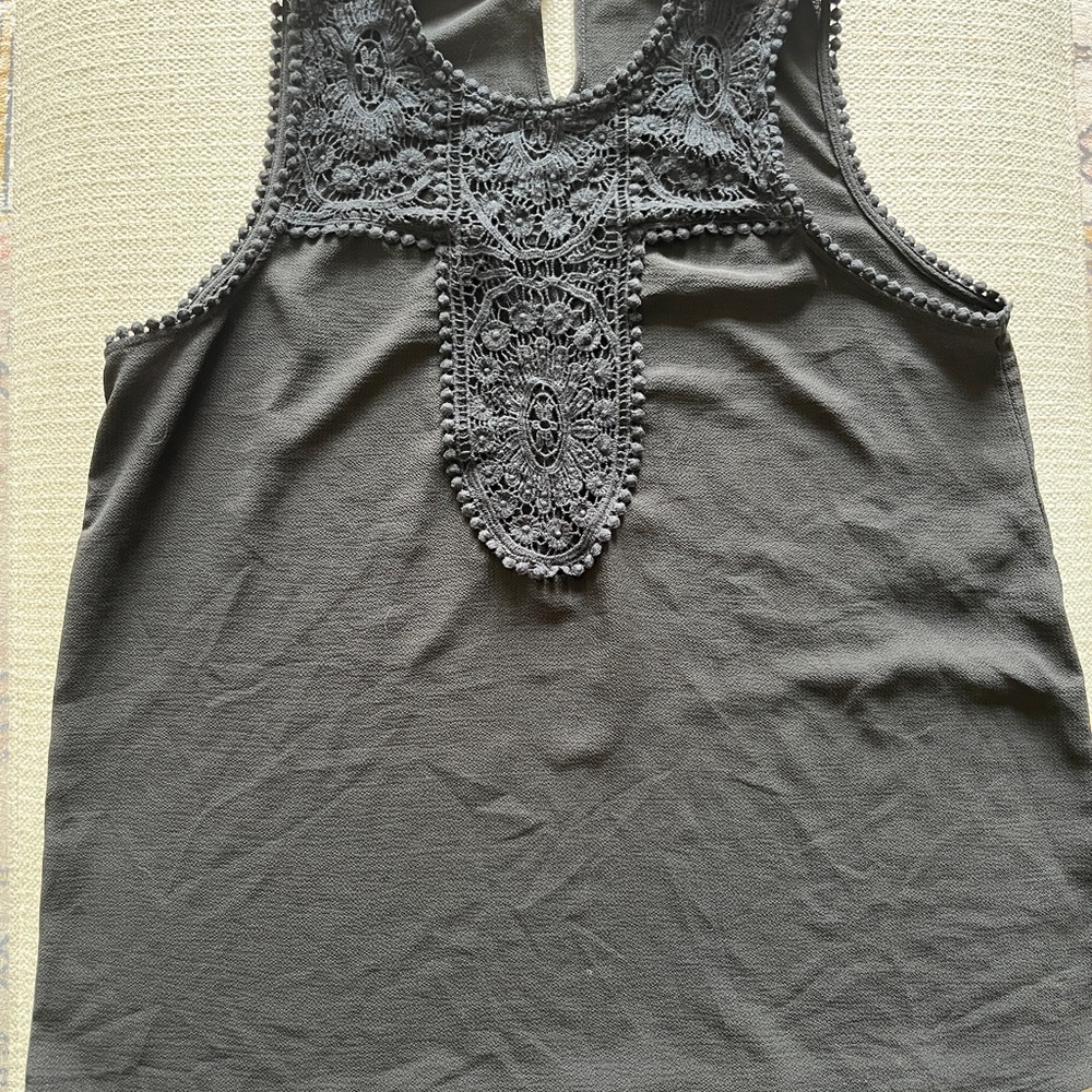 Halogen Black Tank Top
